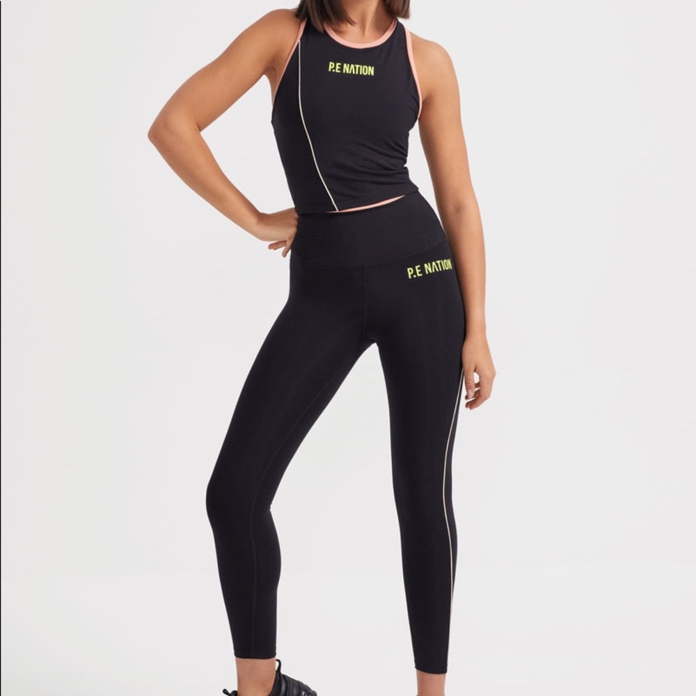 P.E Nation Match Play Legging Black NWT